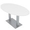 Skutchi Designs 33.5 in W, 59.5 in L, 29 in H, Engineered Wood Top, White HAR-OVL-34x60-DOU-XD09 - alternate 1